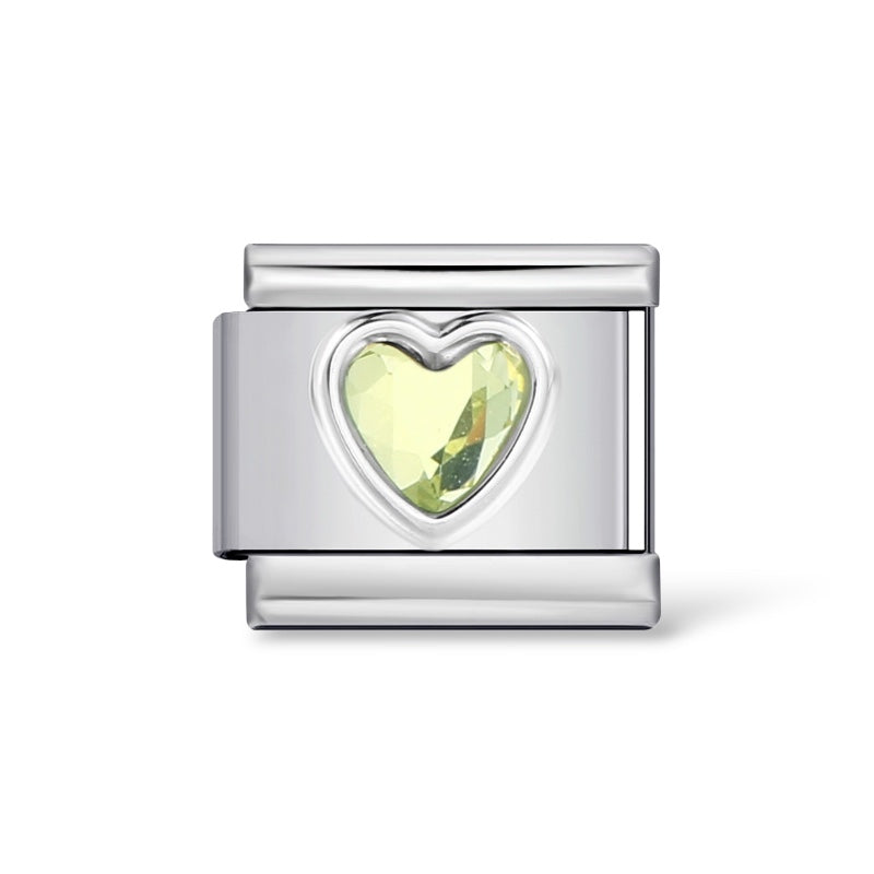 Stone Heart Charm