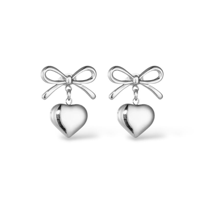 Bow Hearts Earrings