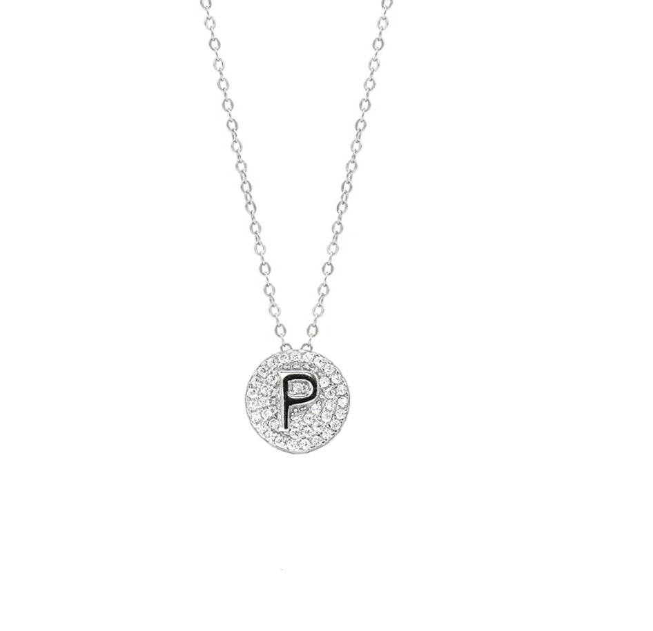 Thin Letter Necklace | Sterling Silver 925