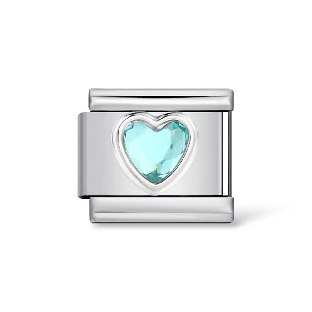 Stone Heart Charm