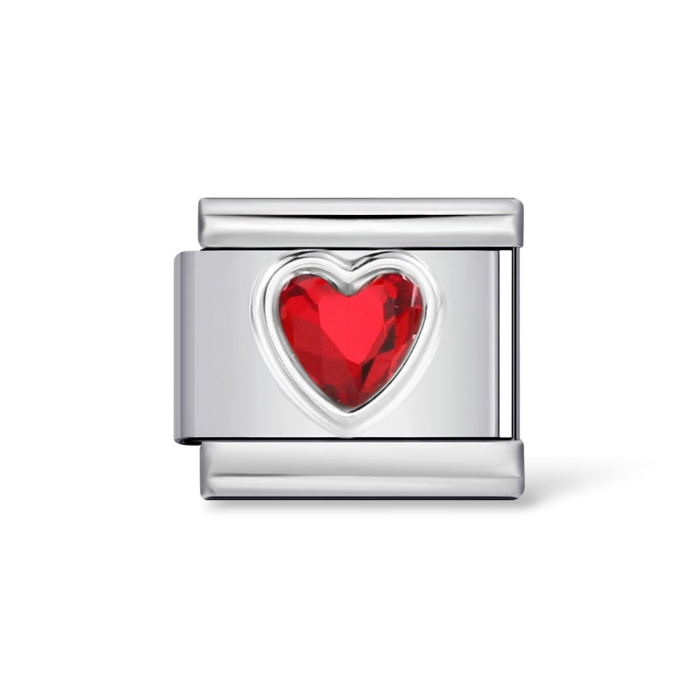 Stone Heart Charm