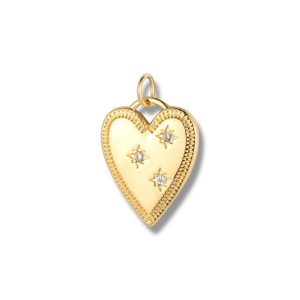 Golden Heart Charm
