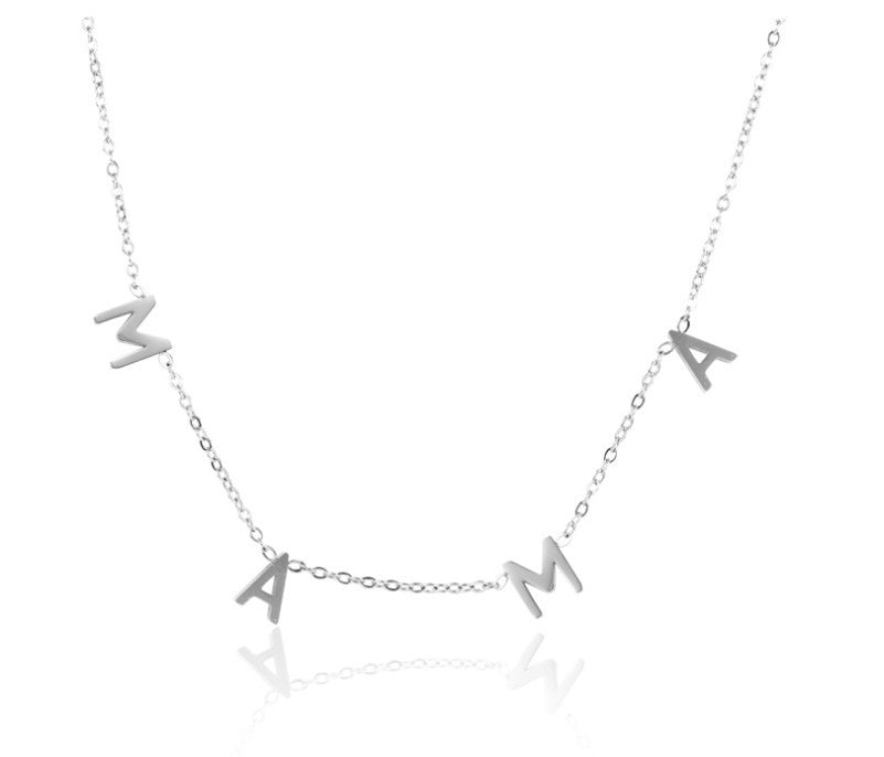 Mama Silver Necklace