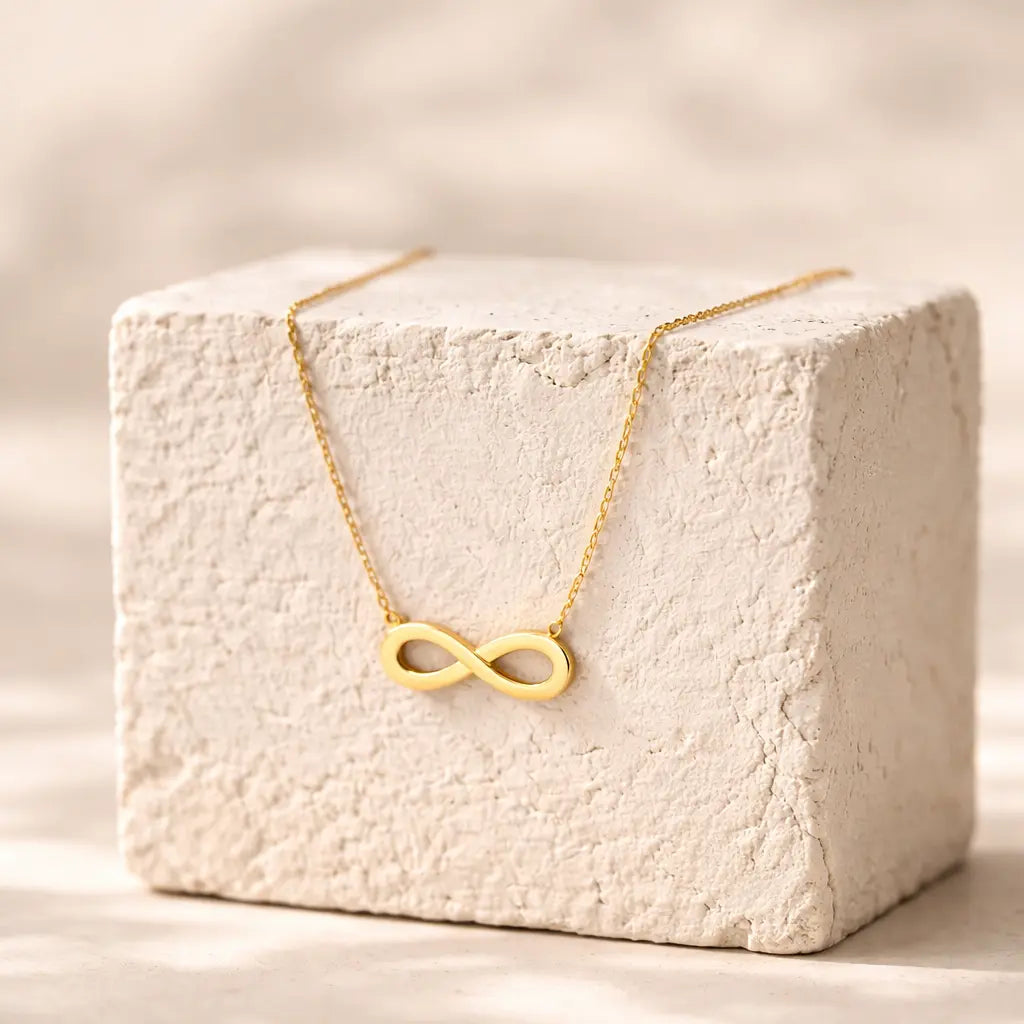 Infinity Necklace – Waterproof Stainless Steel Dainty Valeria Gioielli