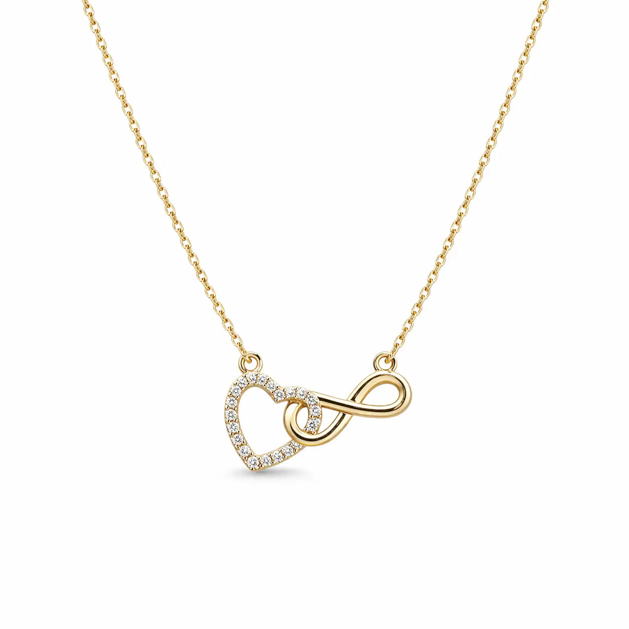 Infinity Heart Necklace – Waterproof Titanium Steel | Hypoallergenic Jewelry Valeria Gioielli