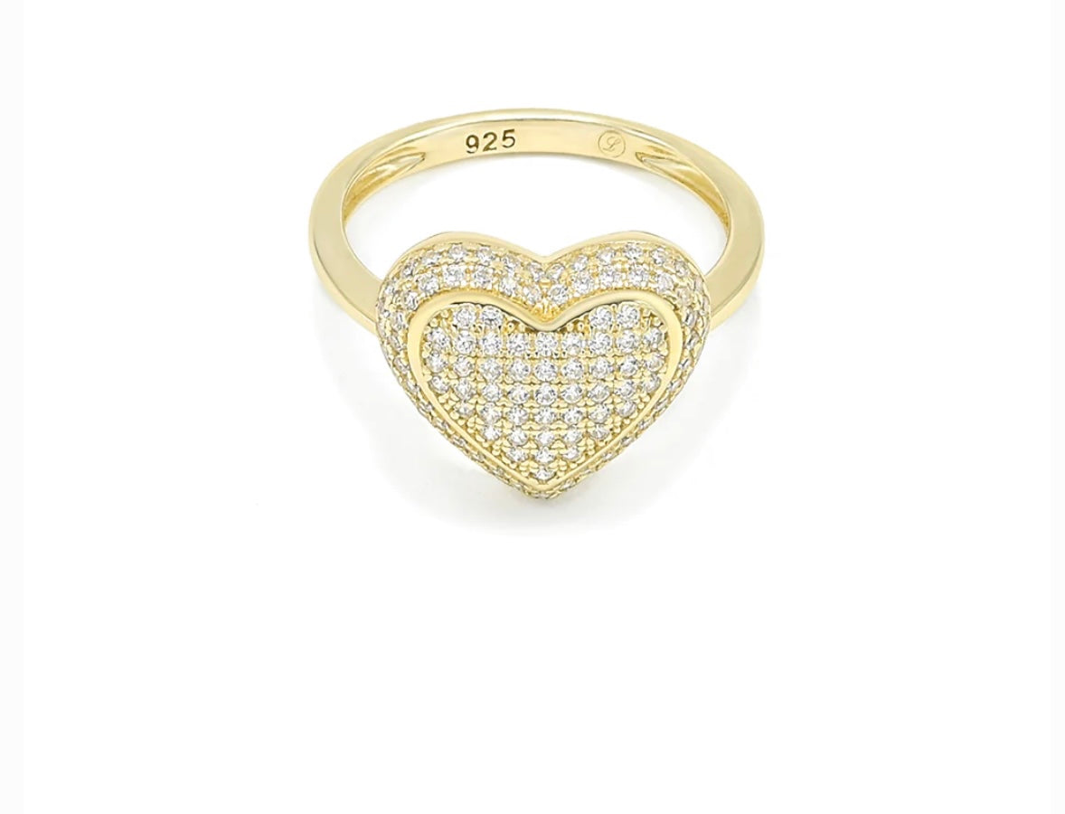 Heart Shape Ring | Sterling Silver 925