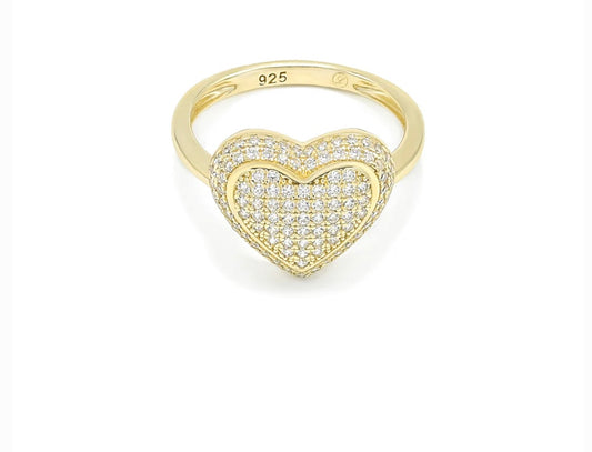 Heart Shape Ring | Sterling Silver 925