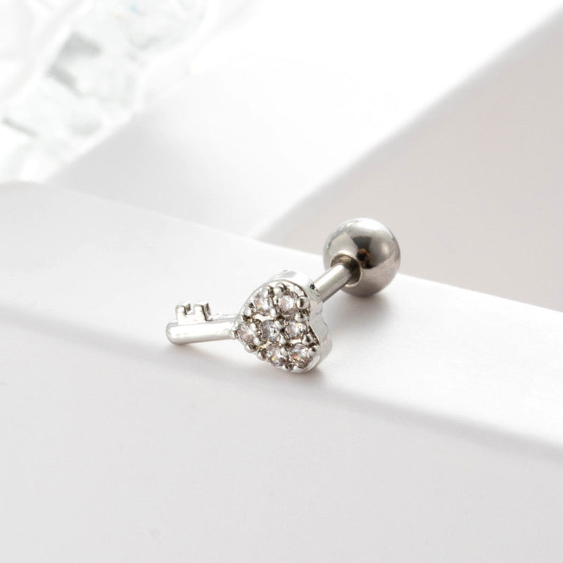 Heart Key Piercing