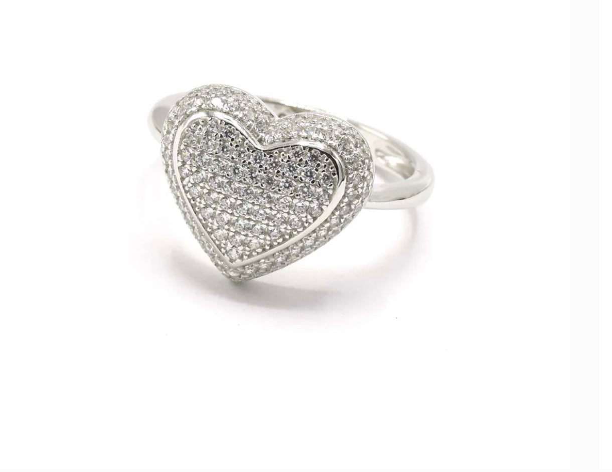 Heart Shape Ring | Sterling Silver 925