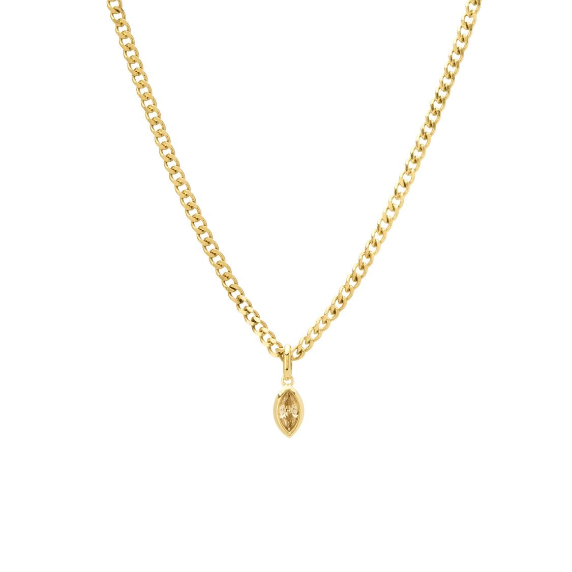Almond Gold Necklace