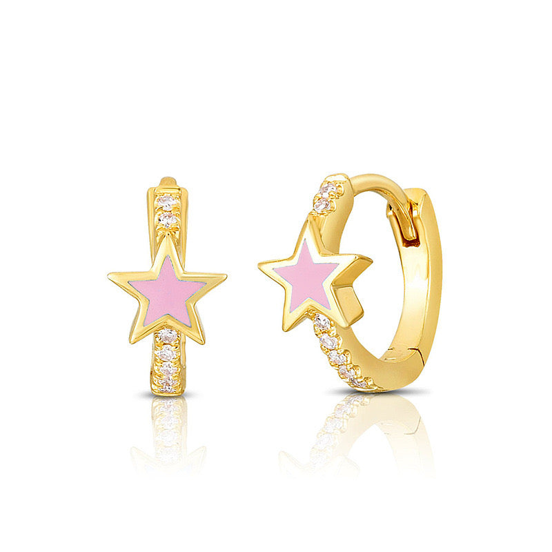 Star earrings S925