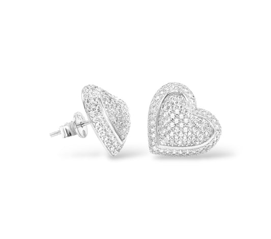 Heart Zirconia Studs S925
