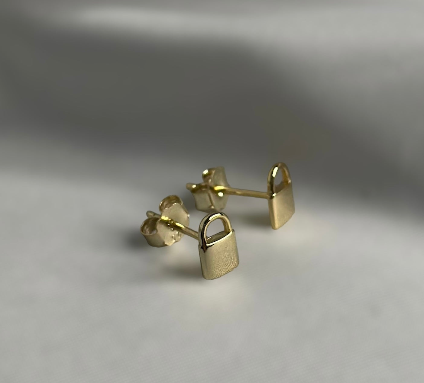 Simple Style Lock Earrings | Sterling Silver 925