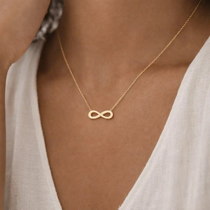 Infinity Necklace – Waterproof Stainless Steel Dainty Valeria Gioielli