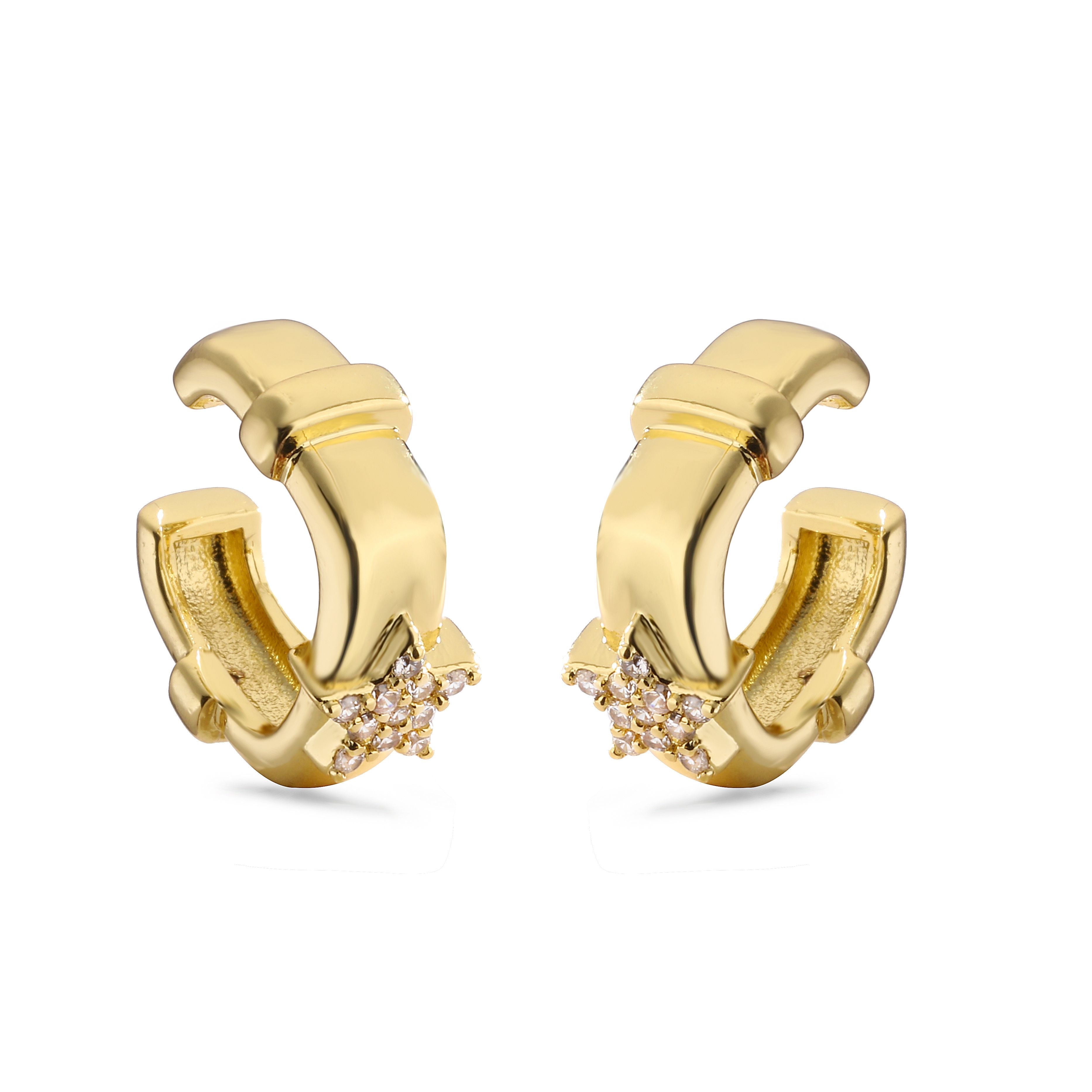 #39;Marina#39; diamond cuff earrings