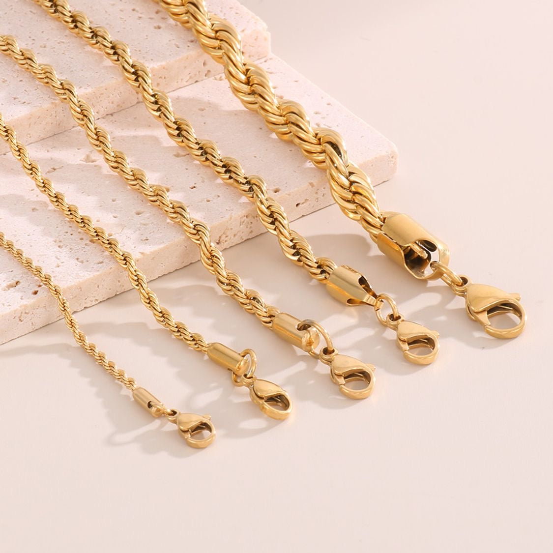 Simple Style Gold Chain