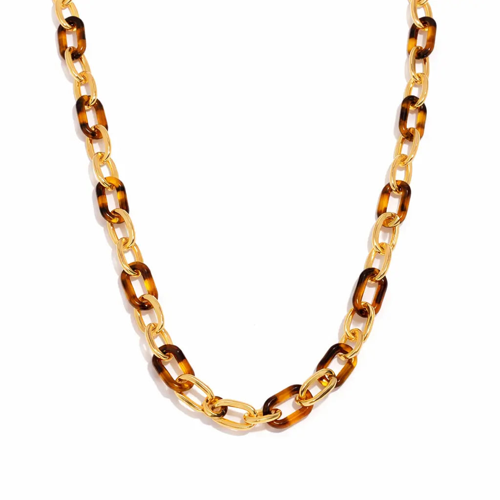 Sienna Tortoiseshell Necklace – Waterproof Valeria Gioielli
