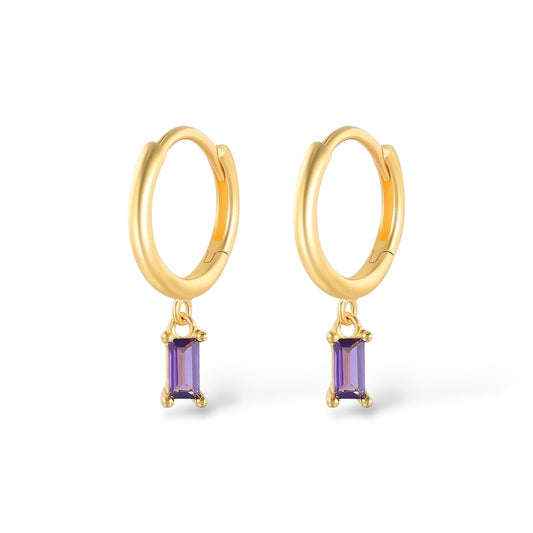 Purple Bandolero Earrings