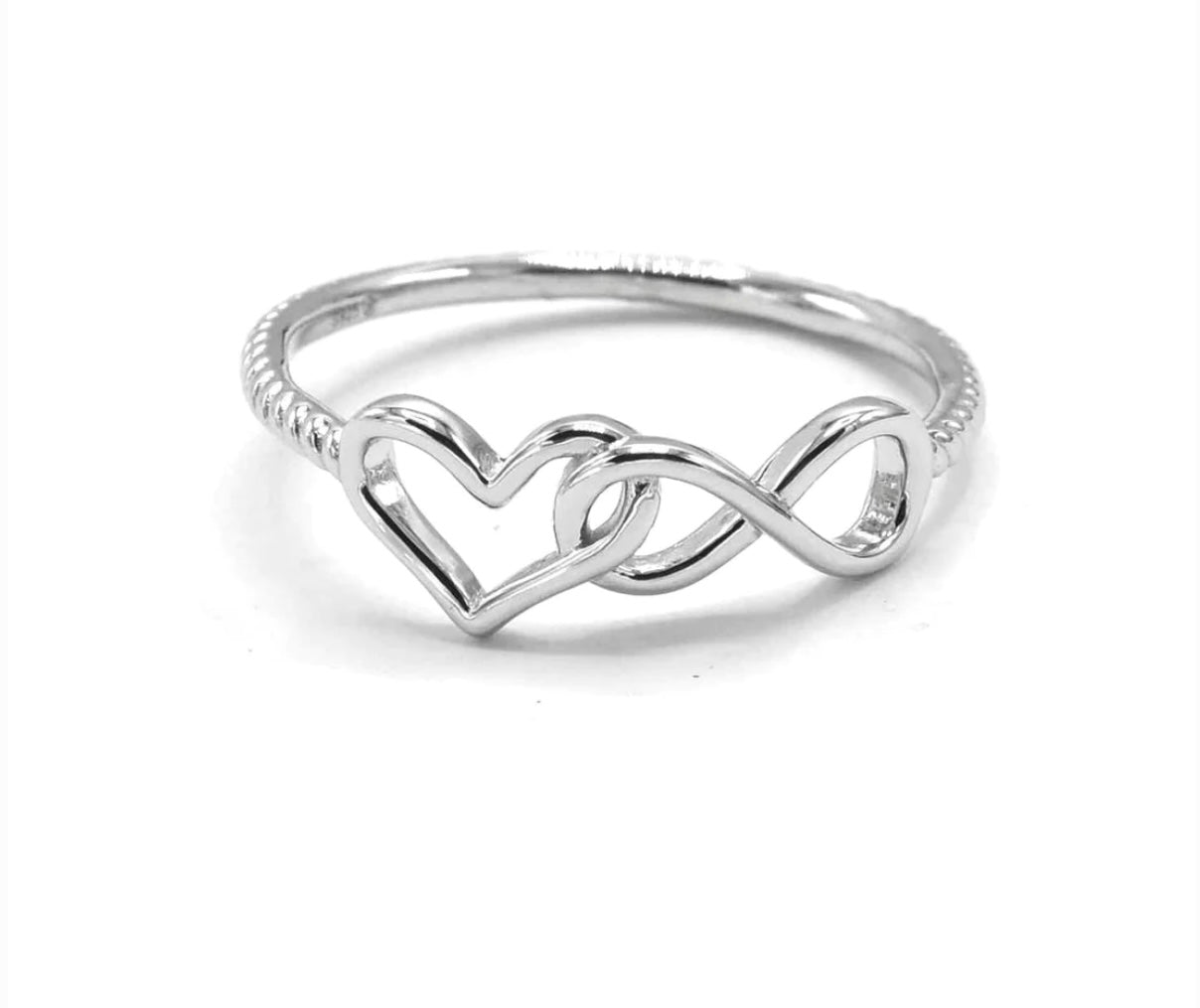 Infinity Heart Ring | Sterling Silver 925