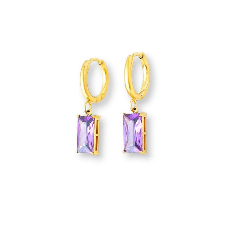 Purple Bandolero Earrings