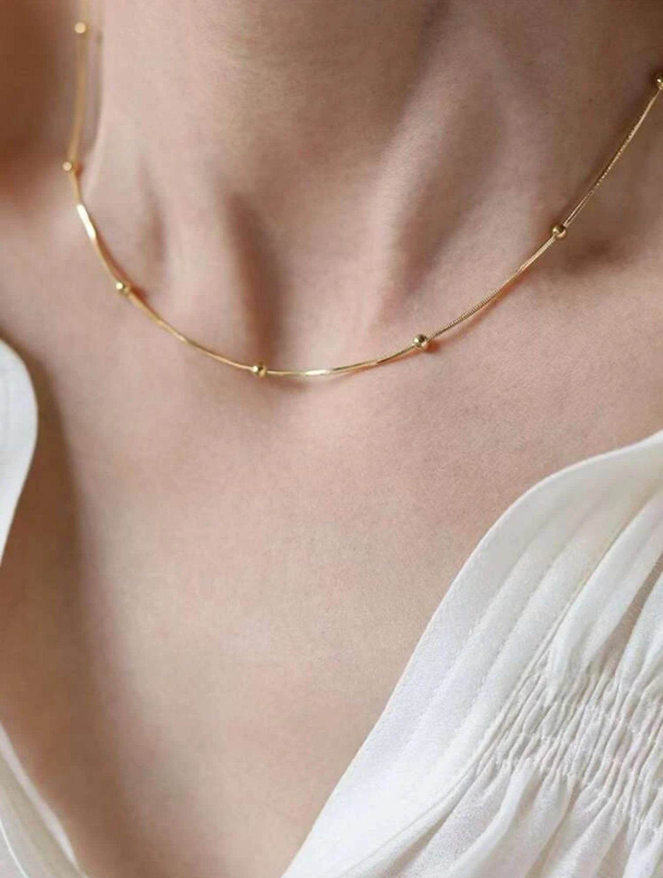 Simple Style Gold Chain