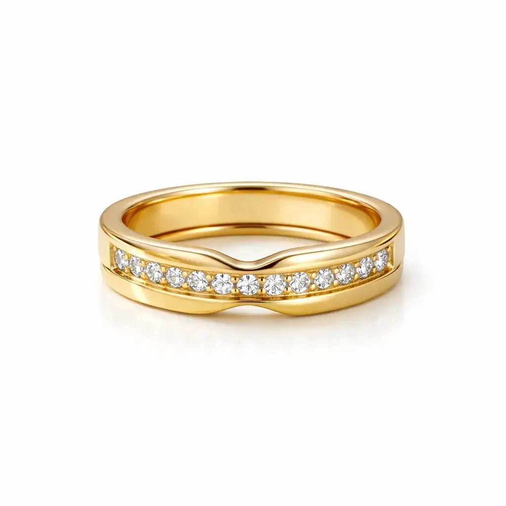 Aurora Curved Ring Valeria Gioielli