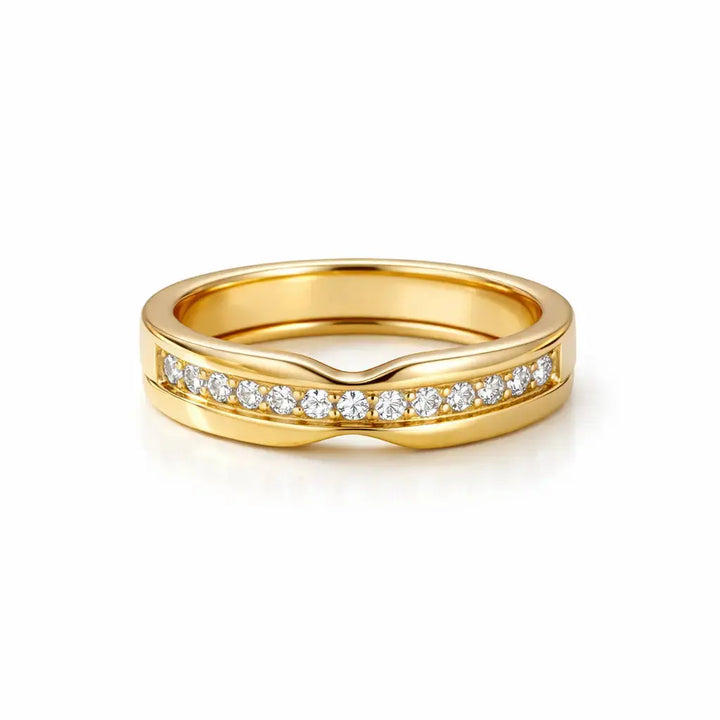 Aurora Curved Ring Valeria Gioielli