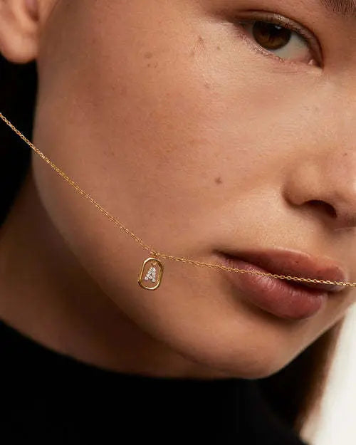 Letter Necklace Sterling Silver 925 Valeria Gioielli